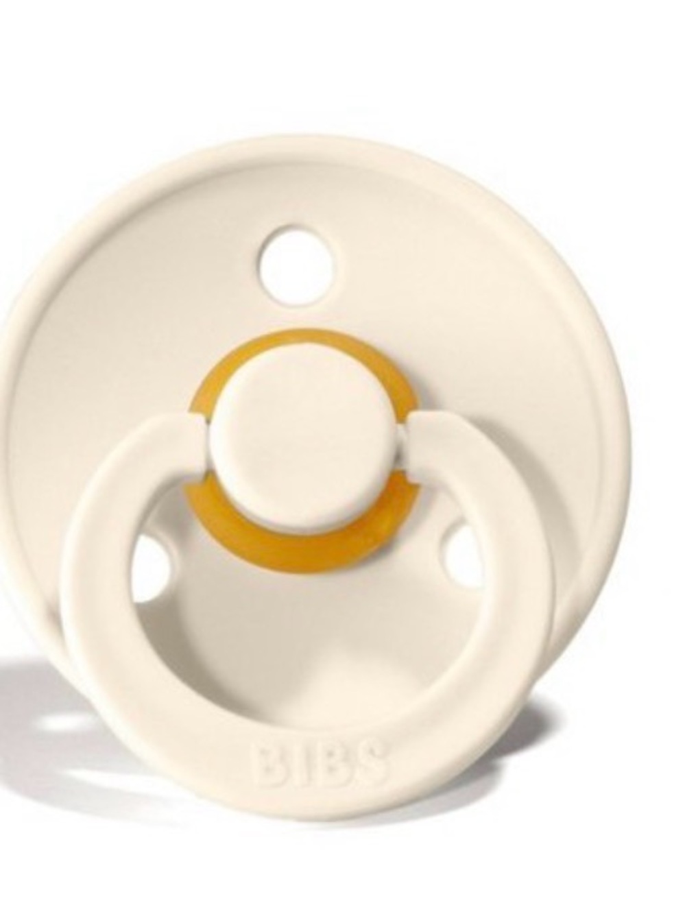 Bibs Ivory Baby Pacifier - Soft Silicone Soother Size 1 - 0-6 Months